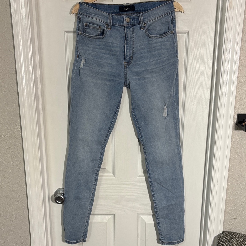 Aeropostale Women's Seriously Stretchy High Rise Jeggings Size 10 Long